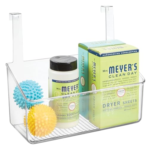 mDesign Plastic Over Cabinet Door Storage Organizer Bin - Image 2