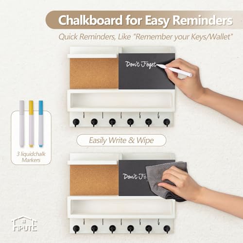 Key Holder for Wall Mount with Mail Organizer, Farmhouse - Image 5