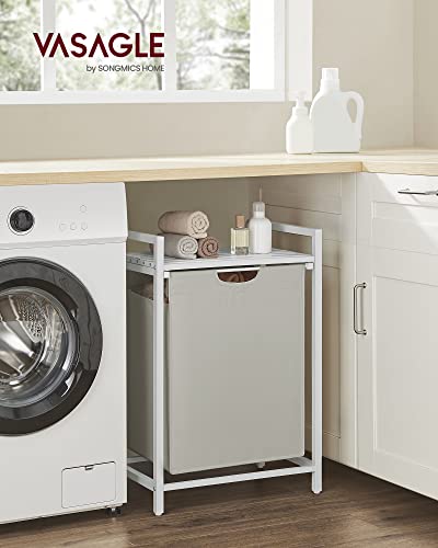 VASAGLE Laundry Hamper with Shelf, 1 Pull-Out Bag - Image 3