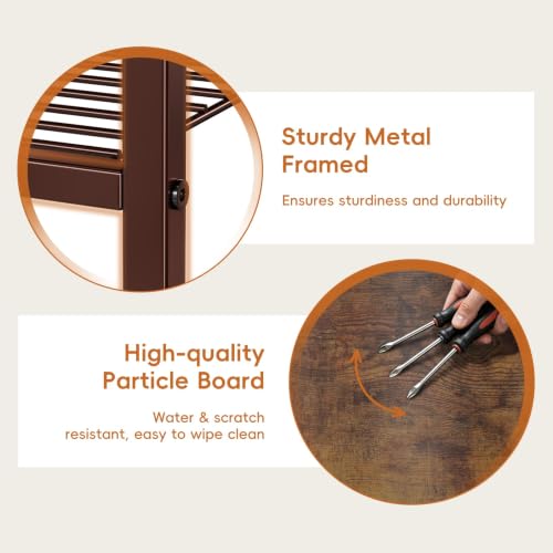 Sturdy Printer Stand with Storage, 3 Tier Printer Shelf - Image 7