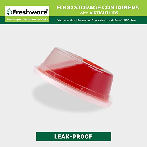 Freshware Food Storage Containers [50 Set] 8 oz Plastic Deli - Image 5