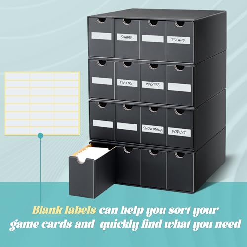 Cholemy Trading Card Storage Box Card Organizer, 4 Row - Image 5