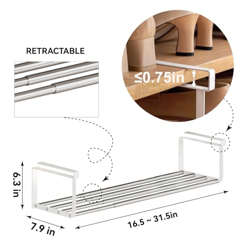 Expandable Shoe Rack Organizer - Adjustable Shoe Rack & - Image 4