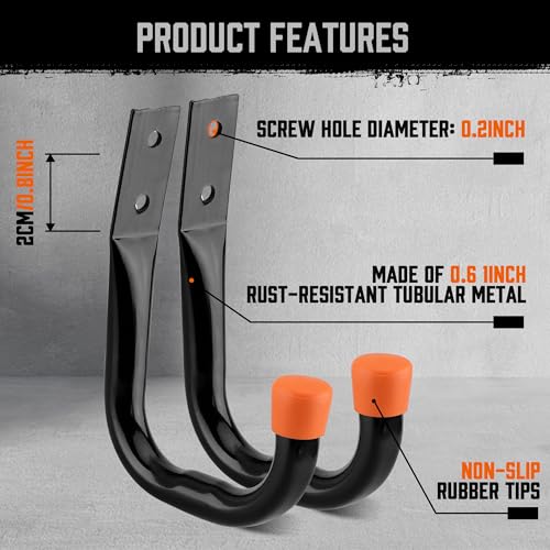 HORUSDY 10-Pack Garage Hooks, Utility Hook - Image 7