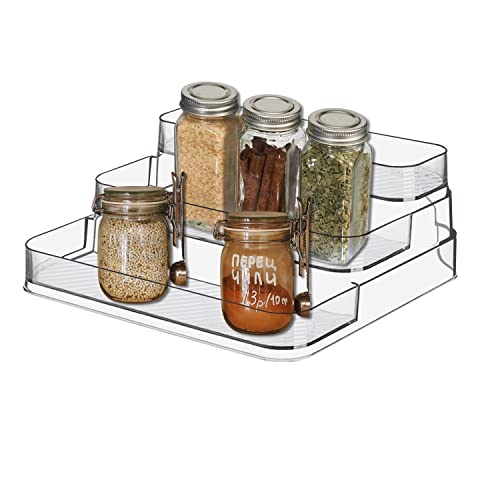 2pcs Acrylic Rack, No Assembly Clear 3 Tier Condimen - Image 3