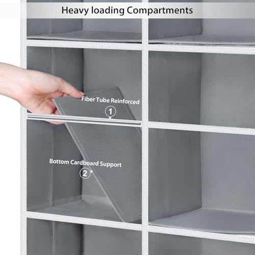 Univivi Hanging Yarn Storage Organizer with Side Pockets, 5 Tiers - Image 6