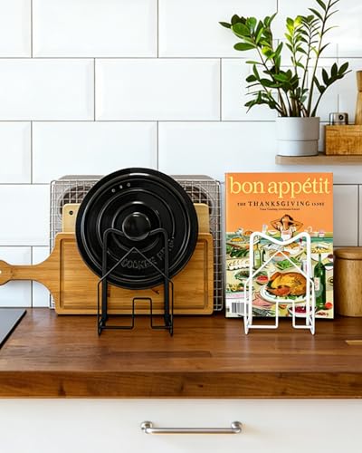SUNFICON Cutting Board Rack Chopping Board Organizer Stand Holder - Image 2