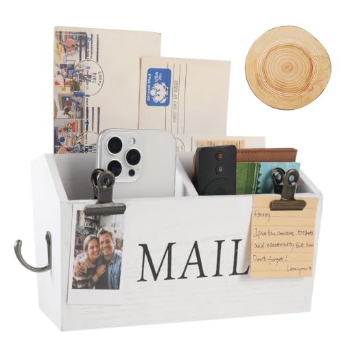 DLQuarts Solid Wood Mail Organizer Countertop or Wall - Image 2