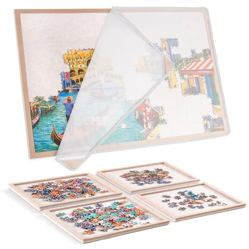 Puzzle Board with 4 Sorting Trays - Image 2