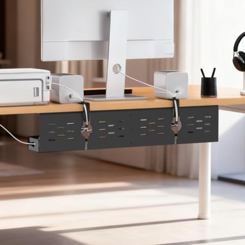 Univivi Under Desk Cable Management Tray, Cable Mana | Small Space Liv - Image 7