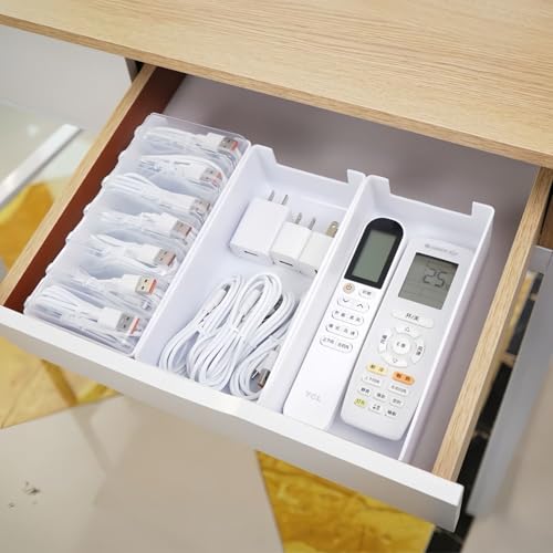 7 Case Cable Storage Box with Cable Straps and Label Stickers - Image 7