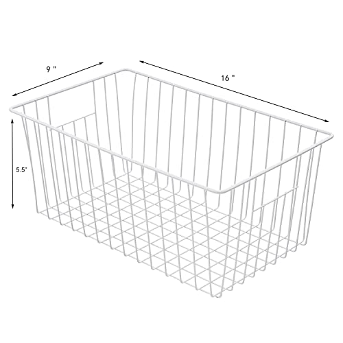 Freezer Baskets Organizer, Refrigerator Metal Wire Storage - Image 4
