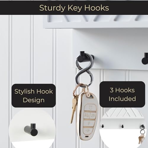 BLU MONACO | Wall Mount Key Holder with Mail Organizer | - Image 7