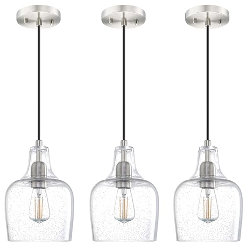 3 Pack 1 Light Indoor Hanging Kitchen Island Pendant Ceiling - Image 2
