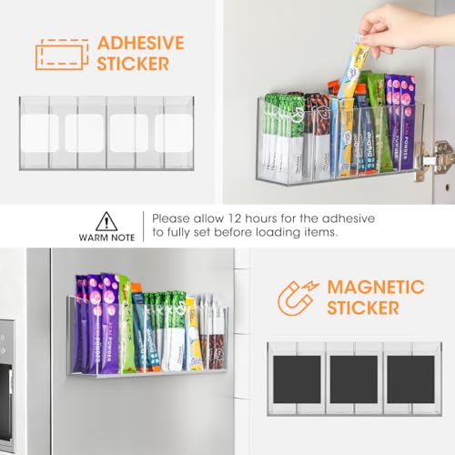 AIEVE Drink Packet Organizer, Mountable Water Packet - Image 4
