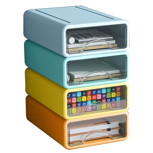 Desk Organizer with Drawers, Stackable Storage Drawers - Image 2