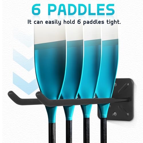 Antidious Kayak Paddles Storage Rack, Garage Metal Oars - Image 4