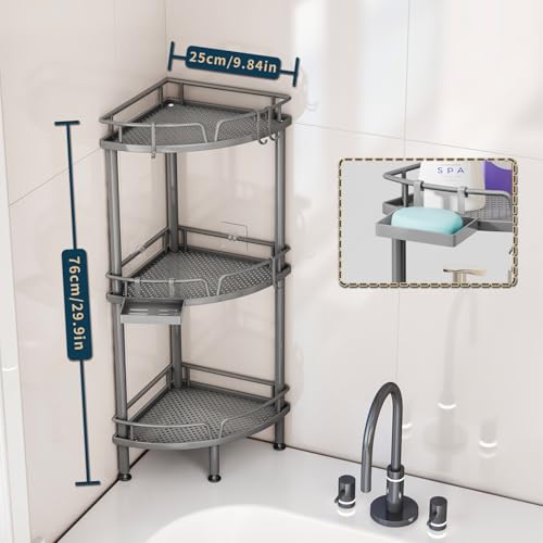 Consumest Corner Shower Caddy Stand - 3 Tier Shower | All Products - Image 3