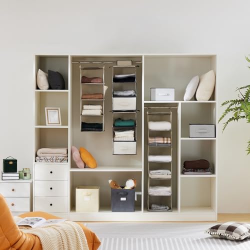 YOUDENOVA Hanging Closet Organizer and Storage for Clothes - Image 3