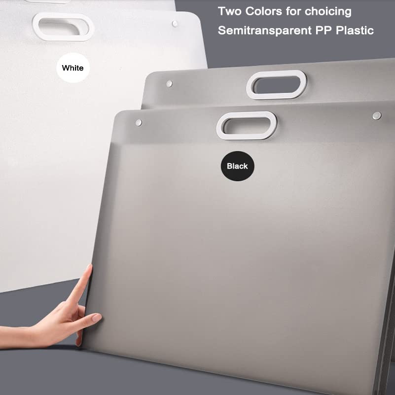 Sohynca 2pcs Plastic Art Portfolio Bag 17.32x13.22inch - Image 5