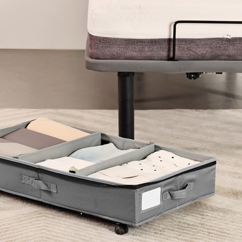 Frassie Under Bed Storage Containers with Wheels Under bed - Image 5