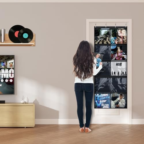 Portable Vinyl Record Frame, 12-inch Vinyl Door Hanging - Image 3