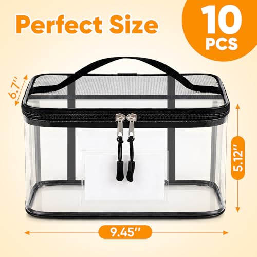 10 Packs Clear Toy Storage Bags with Zippers,Toy | Home Organization - Image 3