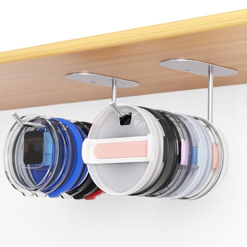 2 Pack Tumbler Lid Organizer, Space Saving Cup Lid Organizer - Image 2