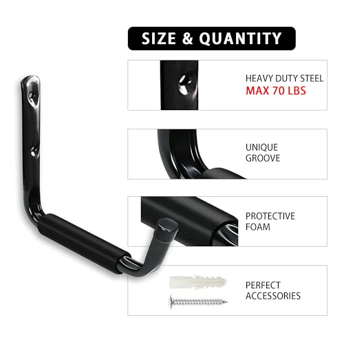 Black Duty Garage Wall Hooks: Alloy Steel with Rustproof - Image 6