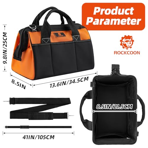 Tool Bag 14'', Thick Outer Pocket Tool Organizer Waterproof - Image 3