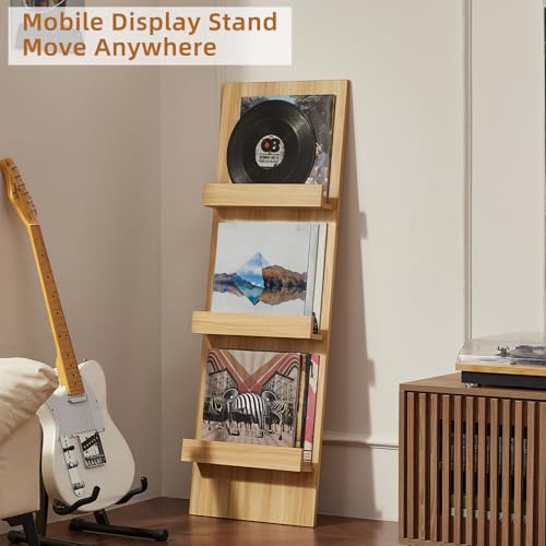 LELELINKY Wall-Leaning Vinyl Record Holder with 3 Tier - Image 8