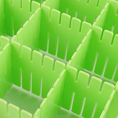 ZOENHOU 60 PCS Green Drawer Dividers, 12.6 x 2.8 Inch - Image 8