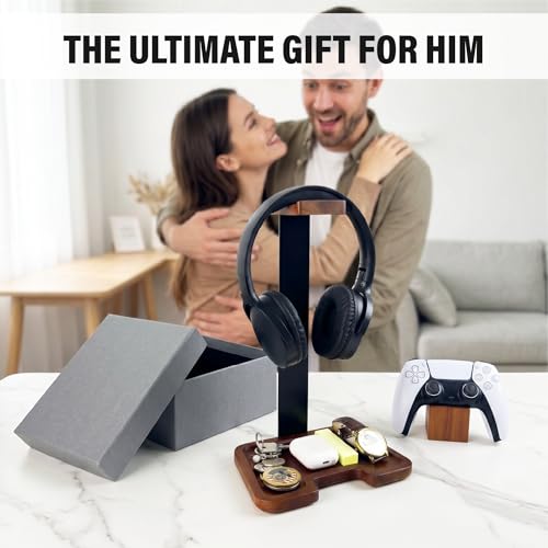 Gaming Equipment Headset Stand with Game Controller Holder & - Image 4