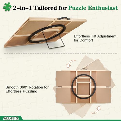 ALL4JIG 2000 Pieces 2-in-1 Tilting & Rotating Puzzle - Image 5