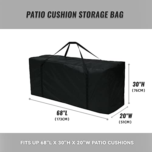 Outdoor Patio Cushion Storage Bags 68Inch Waterproof Extra - Image 4