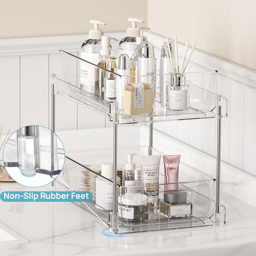 Vtopmart 2 Pack Pull Out Bathroom Under Sink Organizer - Image 6