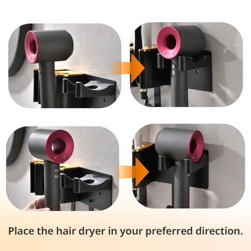 Wall Mount Hair Tool Organizer, Hair Dryer and Curling - Image 5