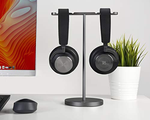 Double Headphones Stand, Aluminum Alloy Desk 3 Headsets - Image 8
