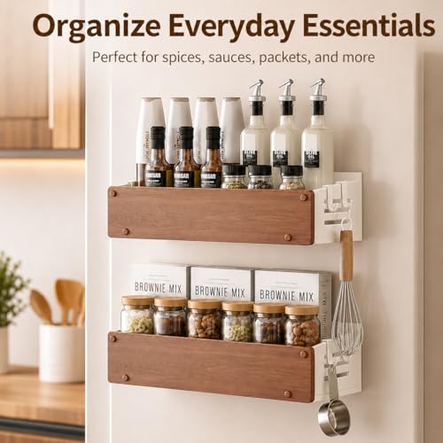 Magnetic Spice Rack for Refrigerator, 2 Pack Magnetic - Image 7