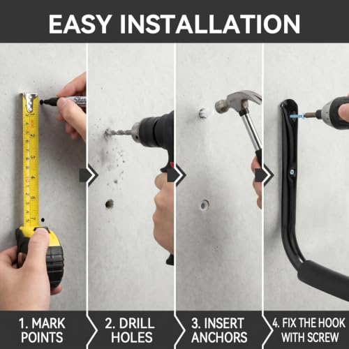 Heavy Duty Garage Storage Hooks, Wall Mount Utility Hooks - Image 8