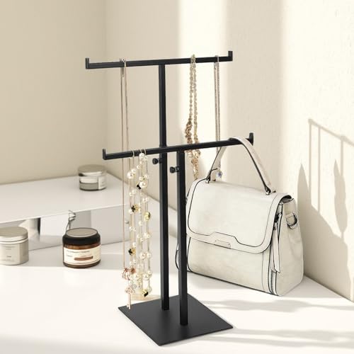 Purse Display Stand Jewelry Towers, Black Double T-S | All Products - Image 6