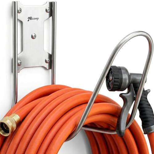 JBscoop Large Stainless Steel Hose Holder, Heavy Duty Hose - Image 2