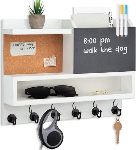Key Holder for Wall Mount with Mail Organizer, Farmhouse - Image 2