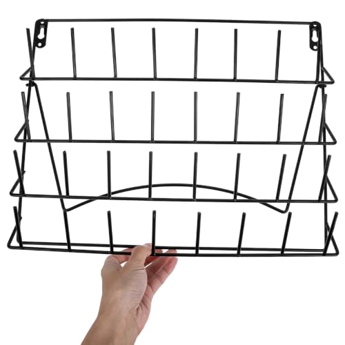 Veemoon Wall Mounted Pegboard Organizer, Black Iron Rack - Image 6