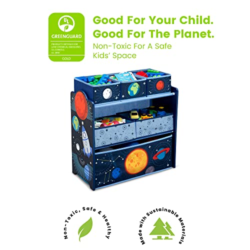 Delta Children Space Adventures Design & Store 6 Bin Toy - Image 5