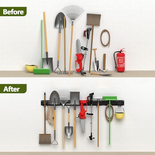 Garden Tools Organizer Garage Storage Wall Mount,48 Inches - Image 4