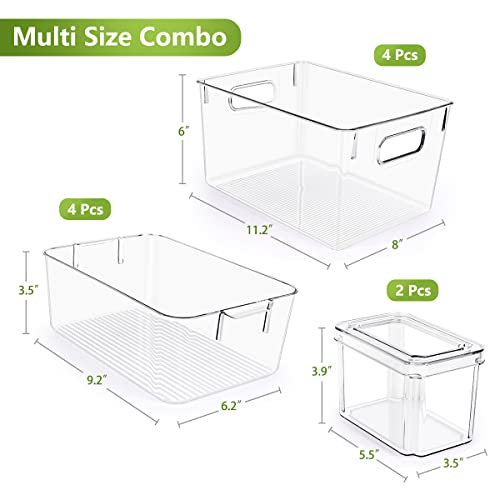 Set Of 10 Refrigerator Pantry Organizer Bins, Clear | All Products - Image 6