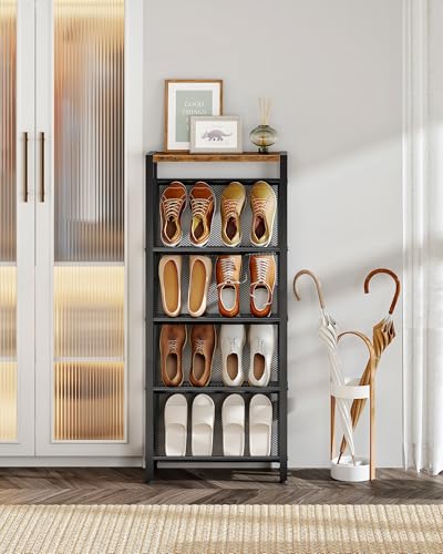 Shoe Rack, 5-Tier Slanted Shoe Rack - Image 3