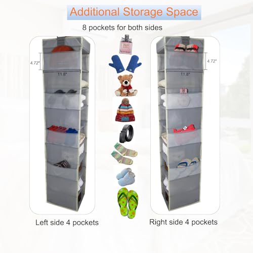 Large-Sized Hanging Shoe Organizer 10-Shelf, Sturdy Hanging - Image 5