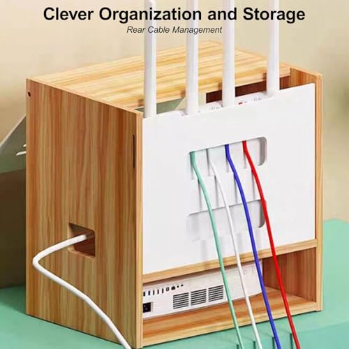 WiFi Router Storage Cabinet, Multi-Functional Router Storage Box - Image 7